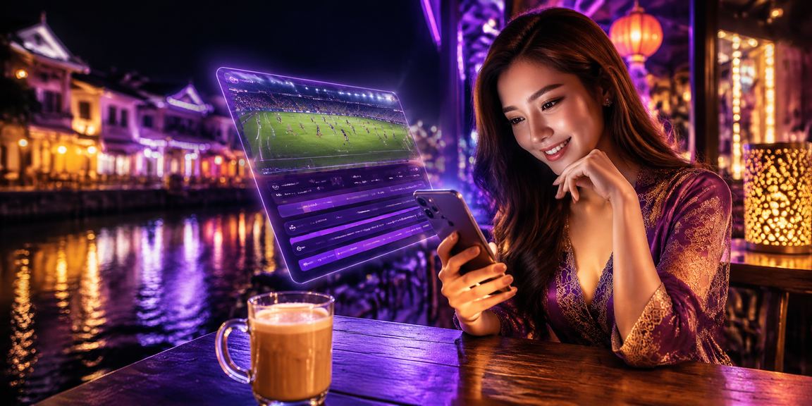 Pengguna membaca odds perlawanan sukan di Melaka melalui platform mudah alih